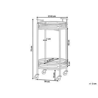 Beliani Carrello portavivande en Ferro Moderno FARLEY  