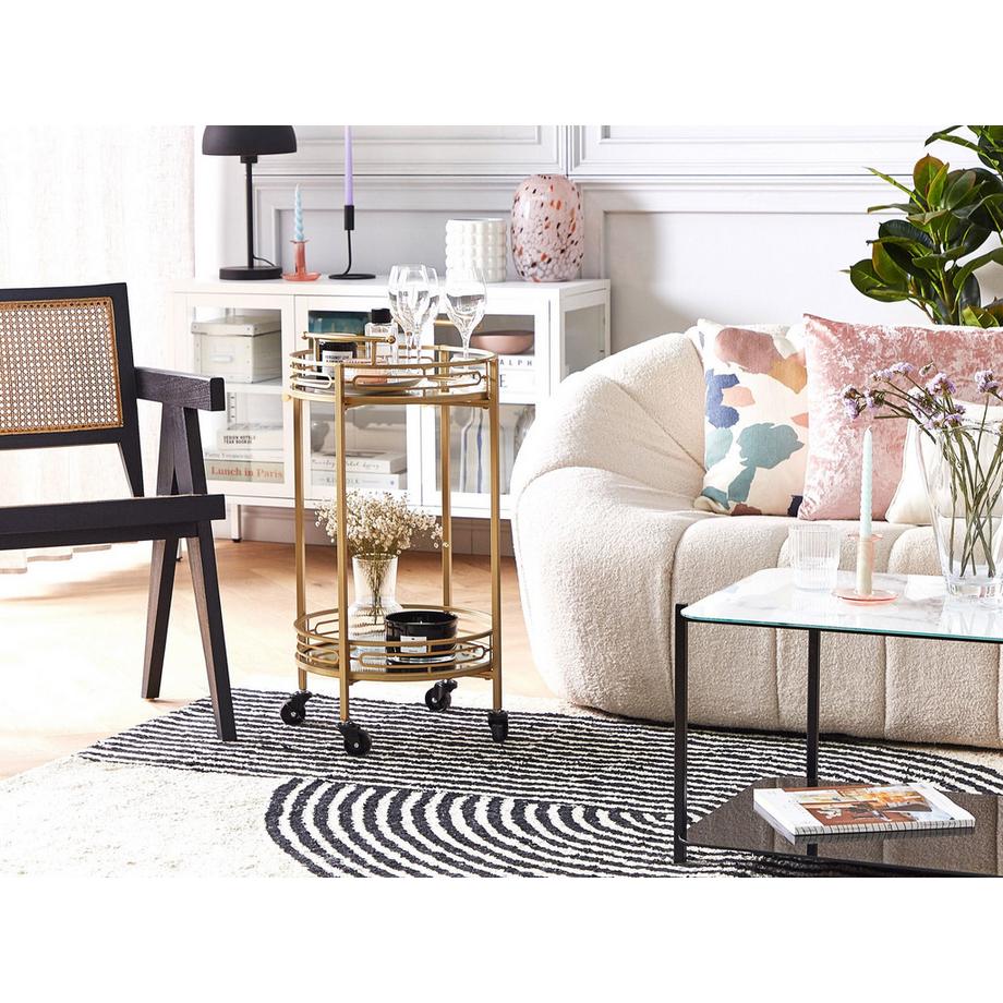 Beliani Servierwagen aus Eisen Modern FARLEY  