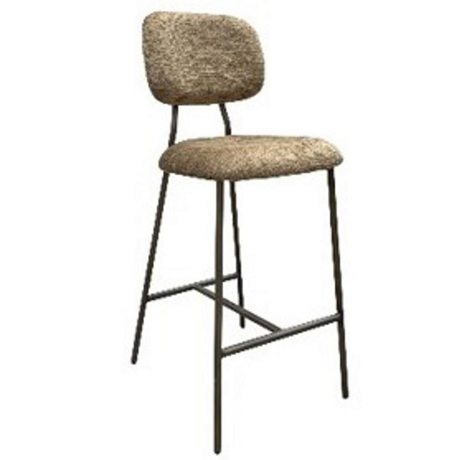 Richmond Interiors Thekenstuhl Xenia brandy fusion (2er-Set) (objekttauglich)  