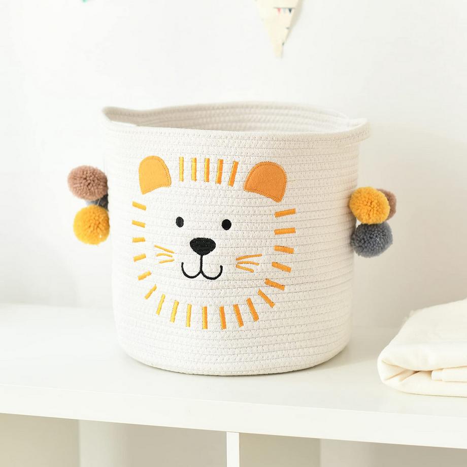 Alopini Panier de rangement avec poignées, panier de rangement pour bébés  