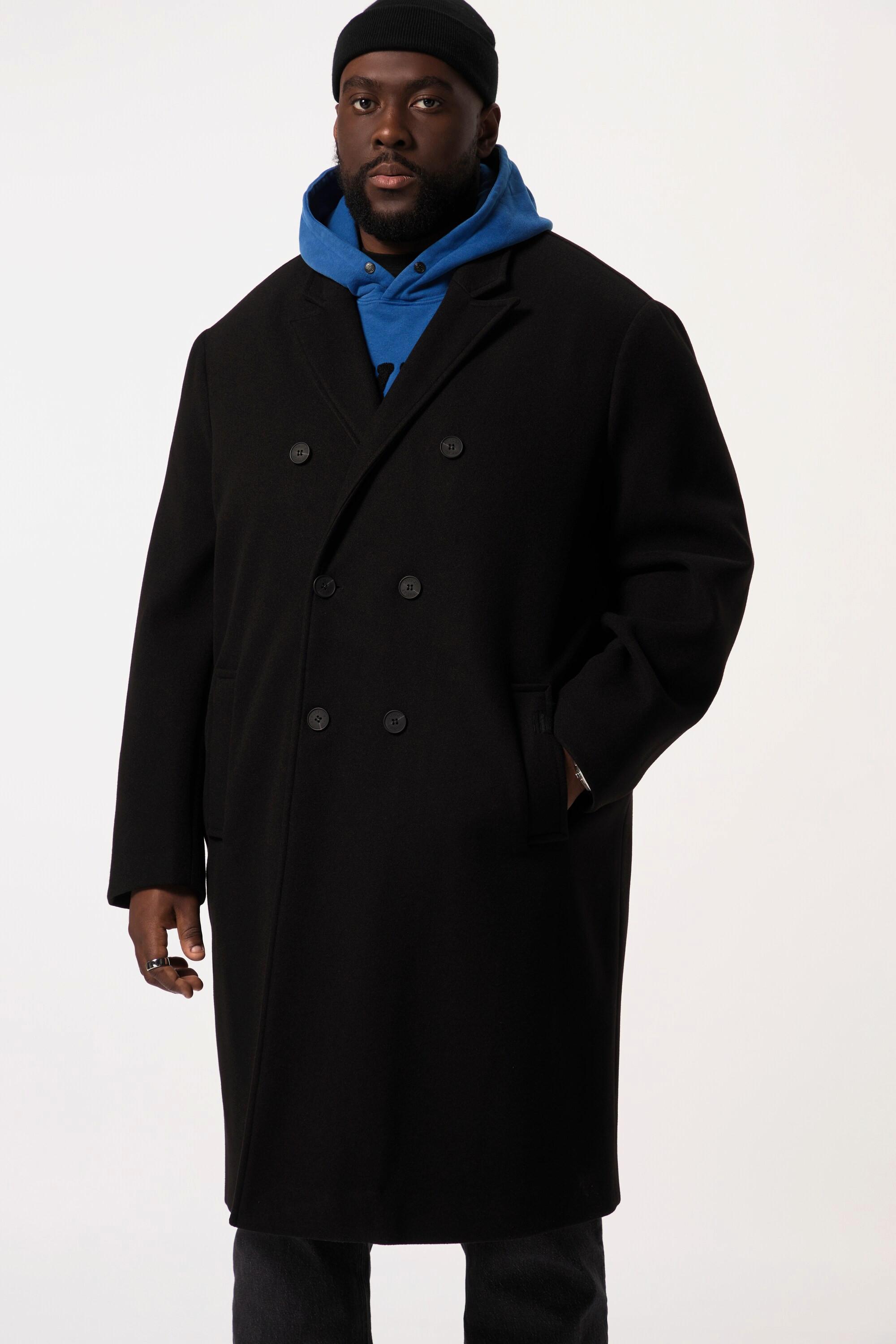 Sthuge  Cappotto con effetto lana e doppiopetto, fino alla tg. 8XL 