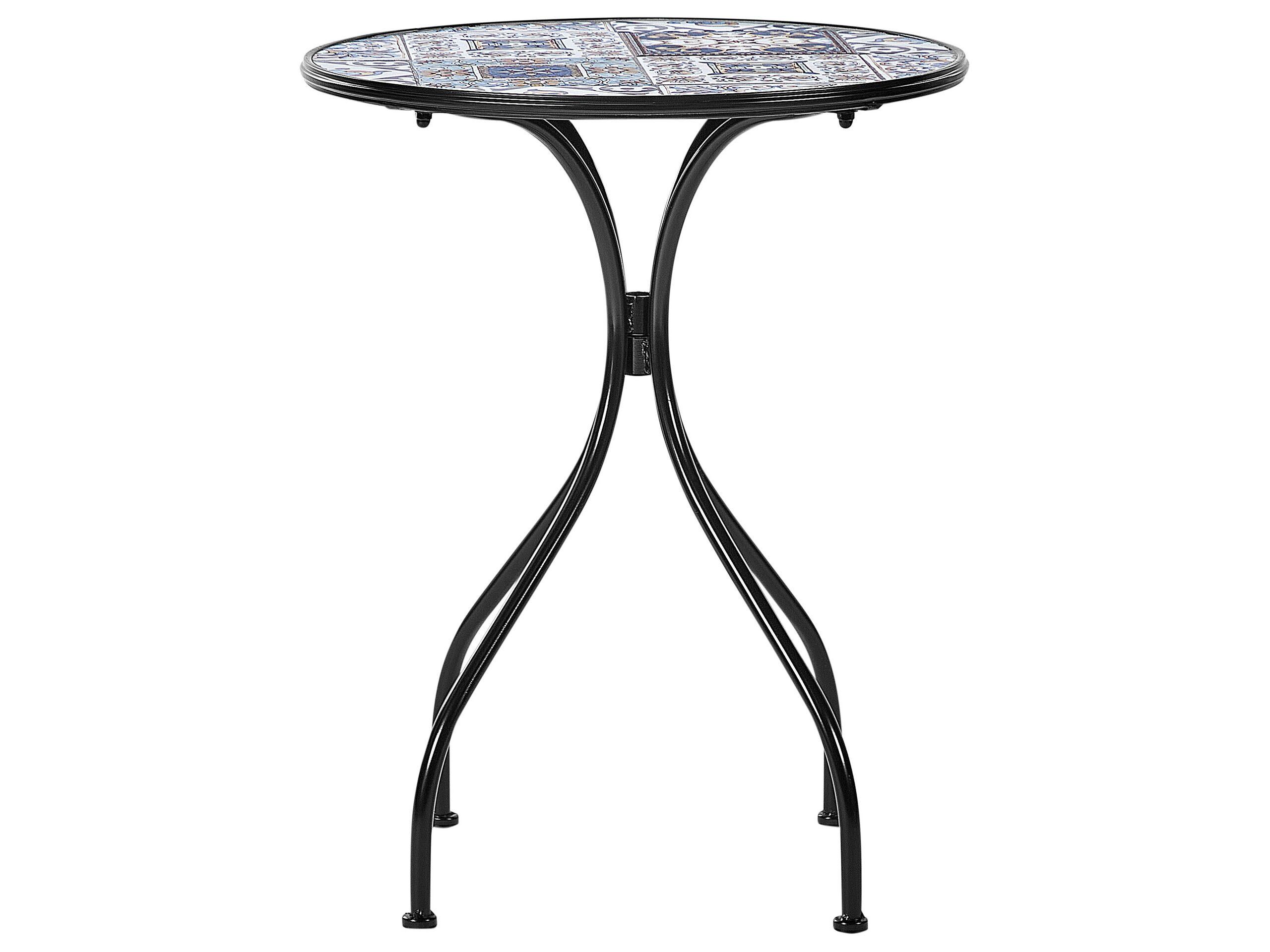 Beliani Table bistrot en Métal Rétro CIVITA  