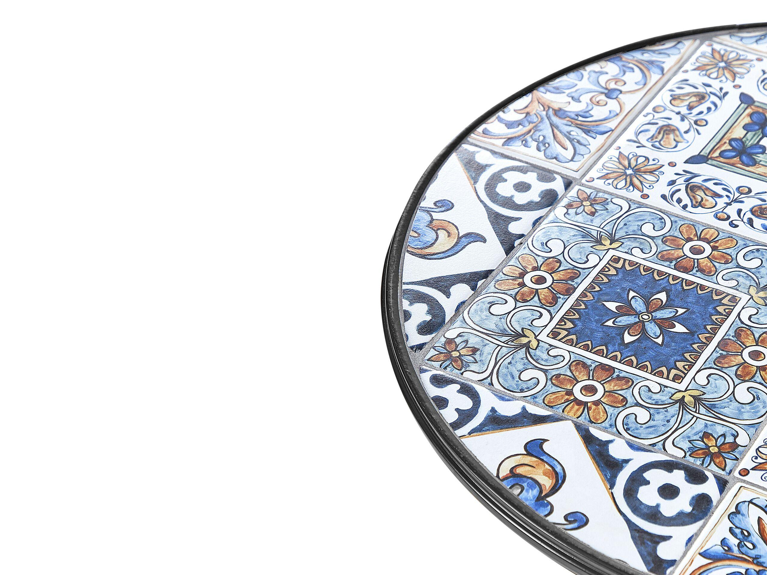 Beliani Table bistrot en Métal Rétro CIVITA  