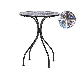 Beliani Table bistrot en Métal Rétro CIVITA  