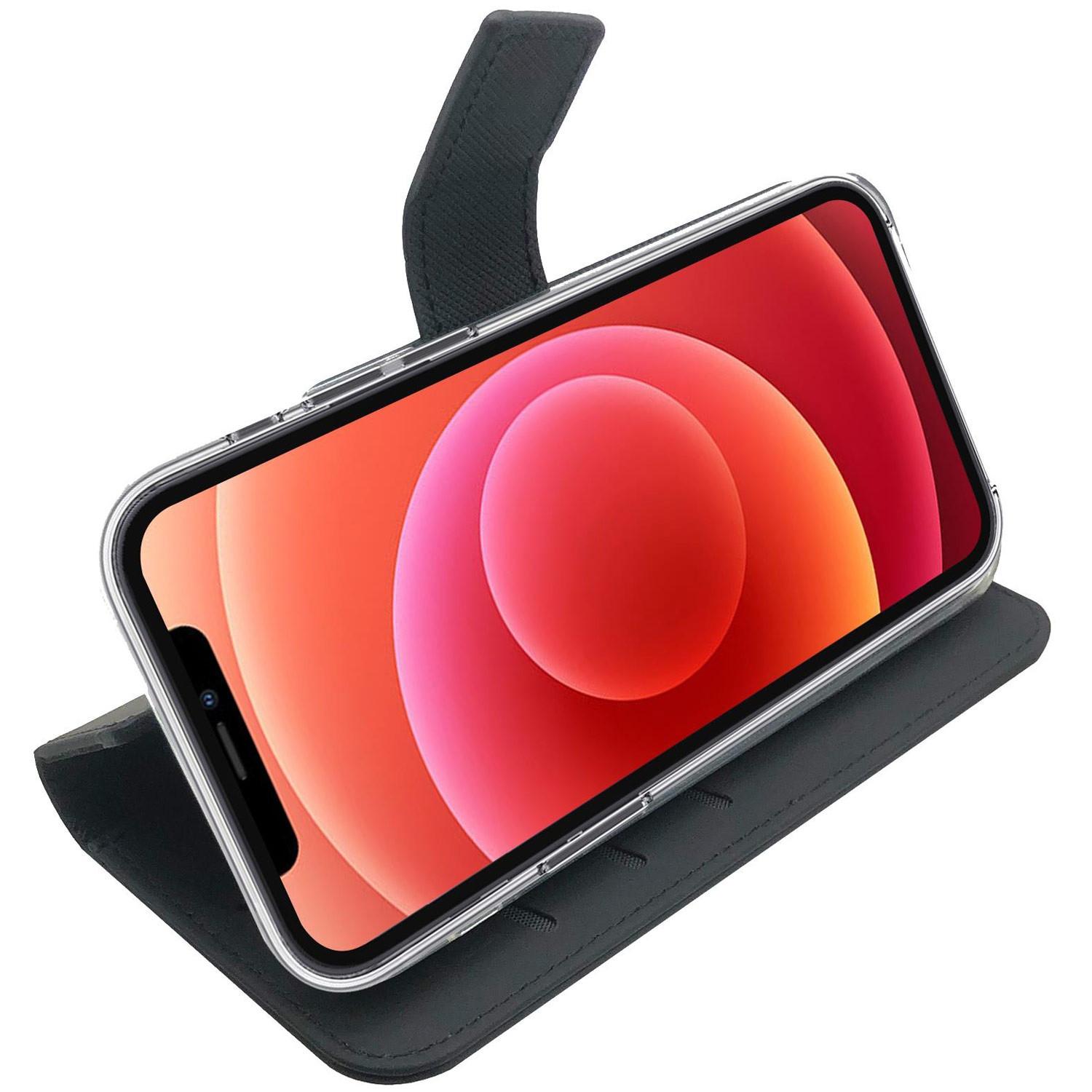 Celly  Wallet Case iPhone 12 / 12 Pro Schwarz 