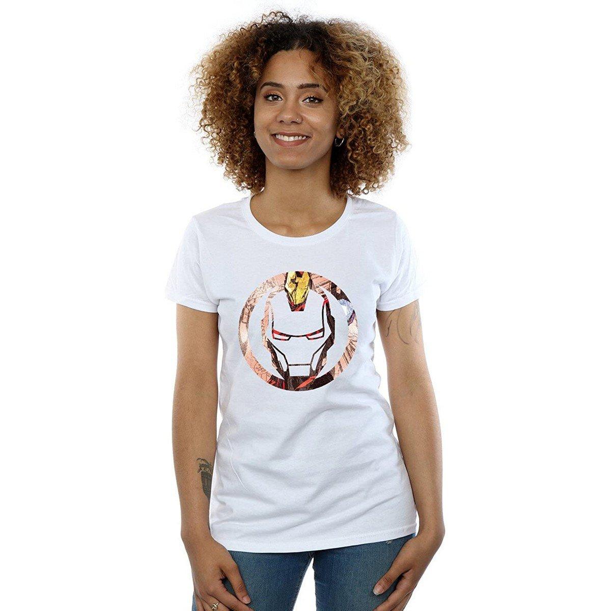 Iron Man Iron Man T-Shirt Logo Masque  