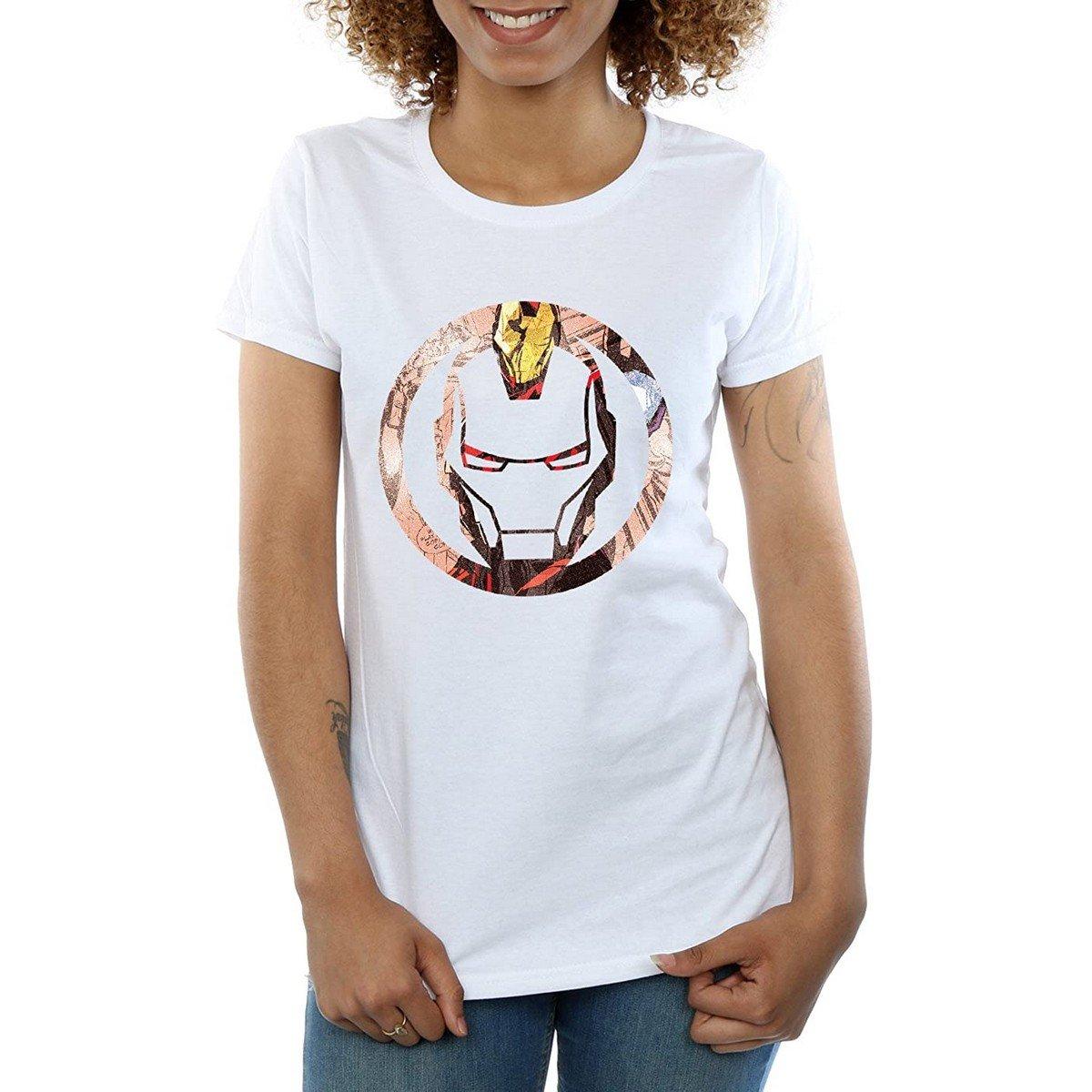 Iron Man Iron Man T-Shirt Logo Masque  