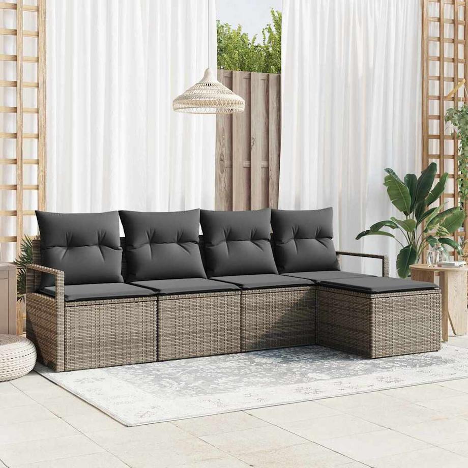 VidaXL Set da giardino da esterno Polyrattan  