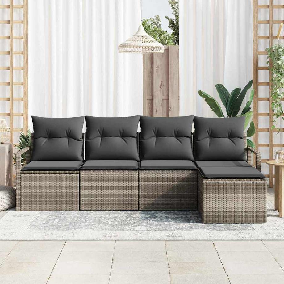 VidaXL Set da giardino da esterno Polyrattan  