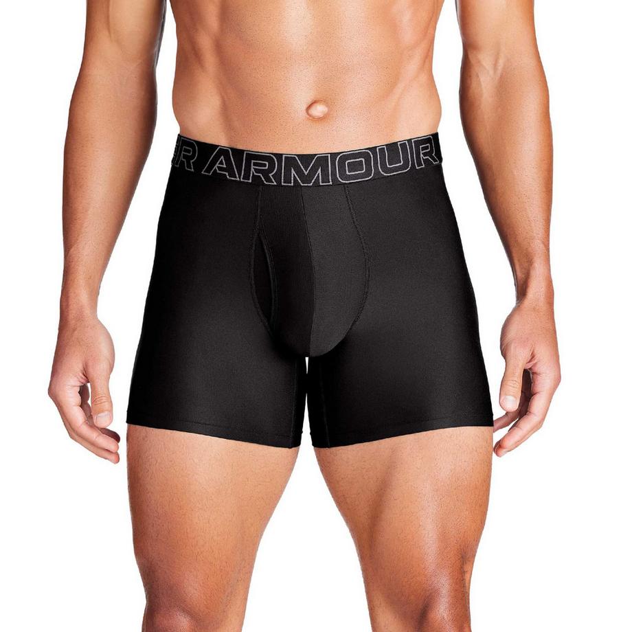 UNDER ARMOUR UA Performance Tech Solid 6 Inch Boxer Briefs Confezione da 3  
