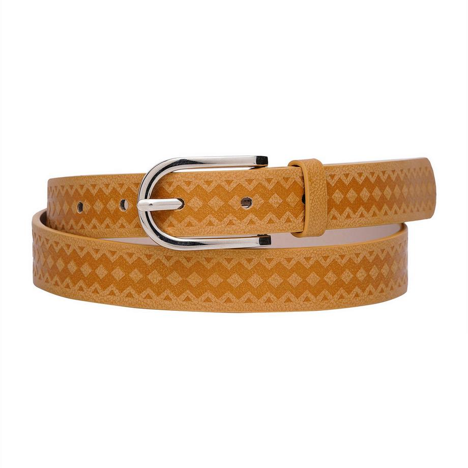 Ceinture jaune élégante et fine