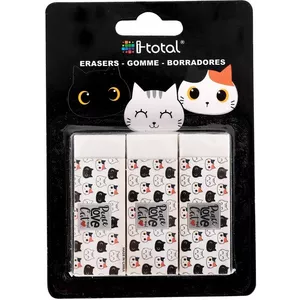 ROOST Radiergummi Cat 3 pcs. 2.2x1.2x6.2cm