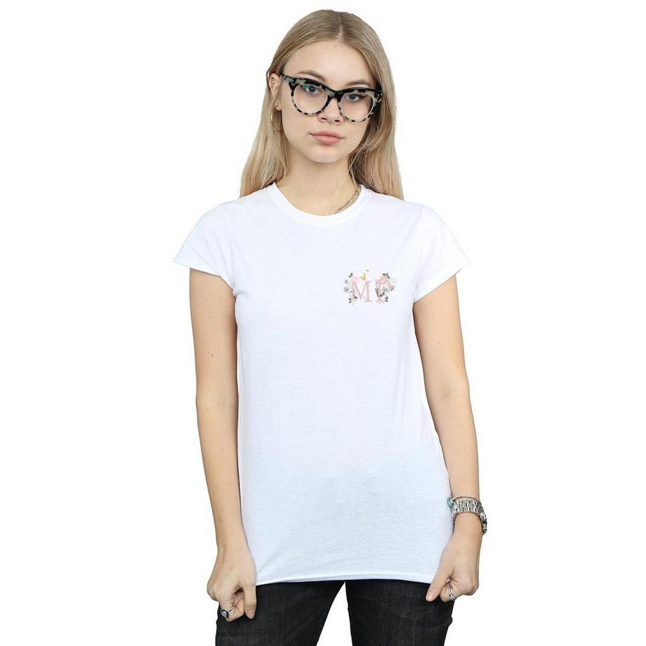 Disney Minnie Mouse T-shirt Initial Floral  