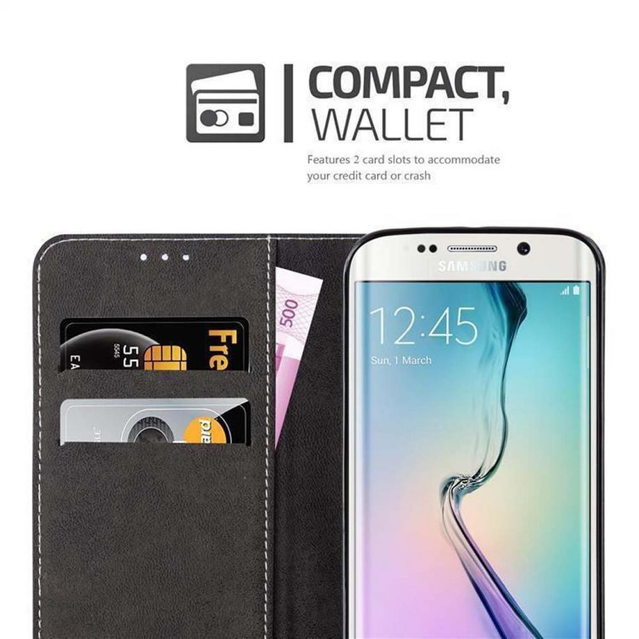 Cadorabo  Hülle für Samsung Galaxy S6 EDGE PLUS Magnetverschluss, Standfunktion 