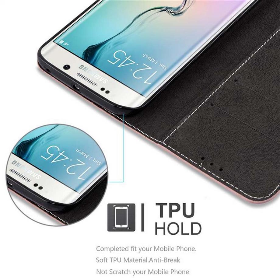 Cadorabo  Hülle für Samsung Galaxy S6 EDGE PLUS Magnetverschluss, Standfunktion 