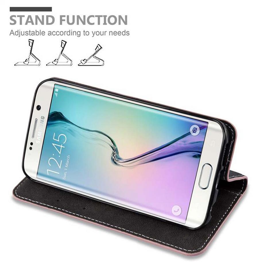 Cadorabo  Hülle für Samsung Galaxy S6 EDGE PLUS Magnetverschluss, Standfunktion 