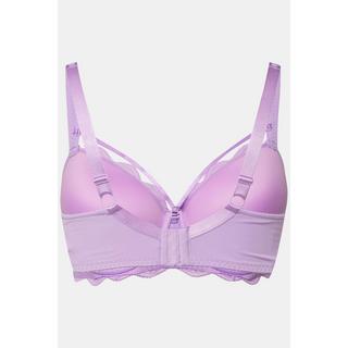 Ulla Popken  Reggiseno con ferretto, coppe morbide, pizzo, laccetti e coppa B-F 