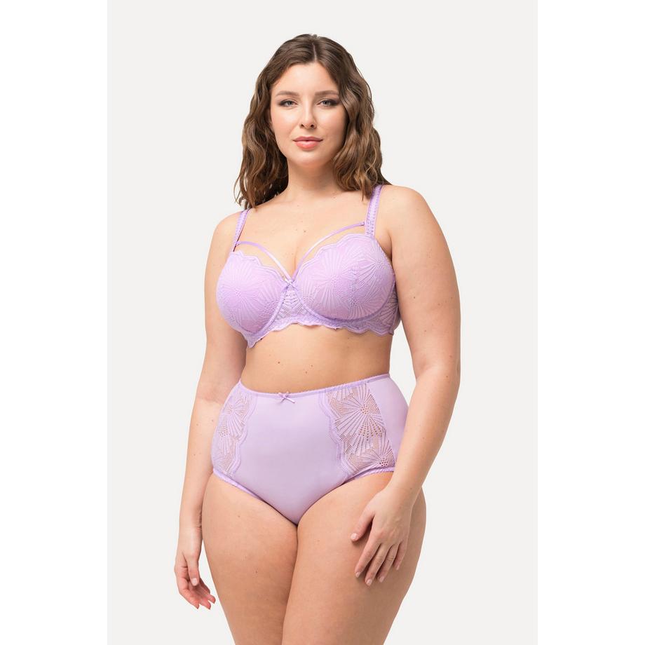 Ulla Popken Soutien-gorge à armatures bonnets souples dentelle rubans fantaisie  