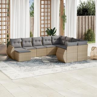 VidaXL Garten sofagarnitur poly-rattan  