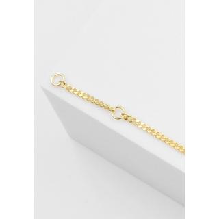 MUAU Schmuck  ID-Bracelet Panzer Gelbgold 585, 2.1mm, 14cm 