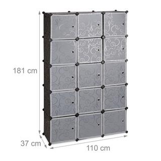 B2X Regalsystem Kleiderschrank 11 Fächer  