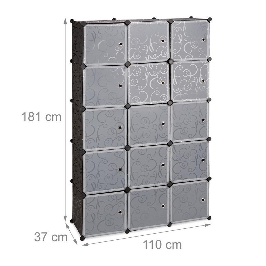 B2X Regalsystem Kleiderschrank 11 Fächer  