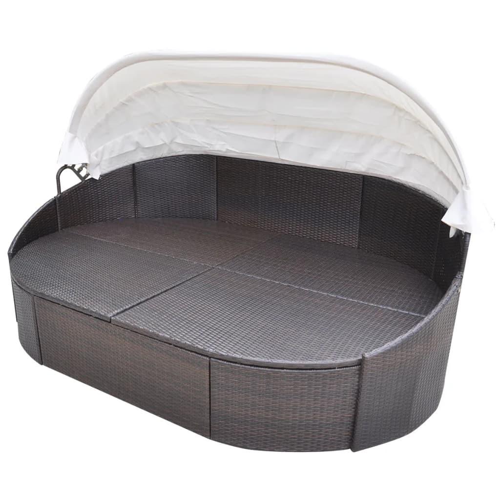 VidaXL Sonnenliege poly-rattan  