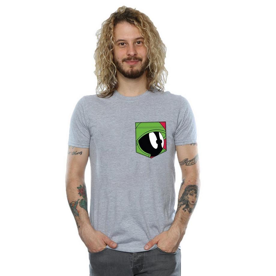 LOONEY TUNES Marvin the Martian T-Shirt à Poche  