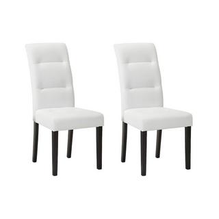 Vente-unique Lot de 2 chaises TADDEO Synderme Pieds bois  