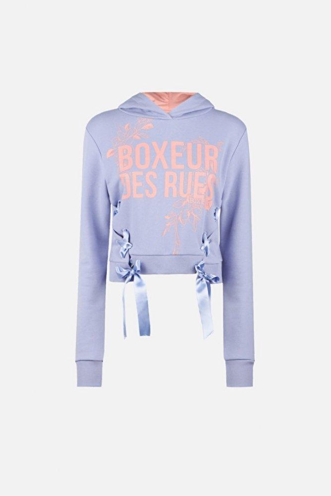 BOXEUR DES RUES  Hooded Sweatshirt With Laces 
