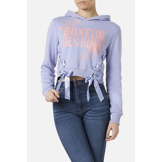 BOXEUR DES RUES  Hooded Sweatshirt With Laces 