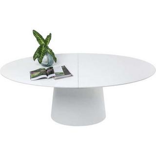 KARE Design Table à rallonge Benvenuto Blanc 200(50)x110cm  