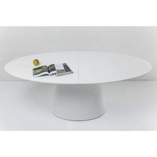 KARE Design Table à rallonge Benvenuto Blanc 200(50)x110cm  