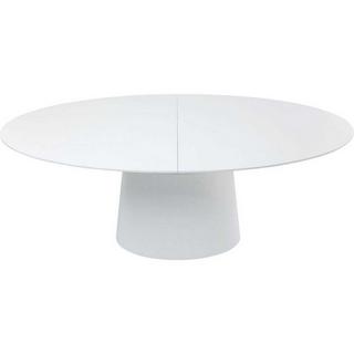 KARE Design Table à rallonges Benvenuto Blanc 200(50)x110cm  