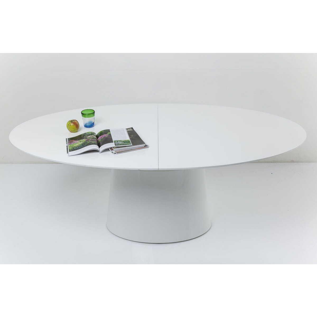 KARE Design Tavolo allungabile Benvenuto White 200(50)x110cm  