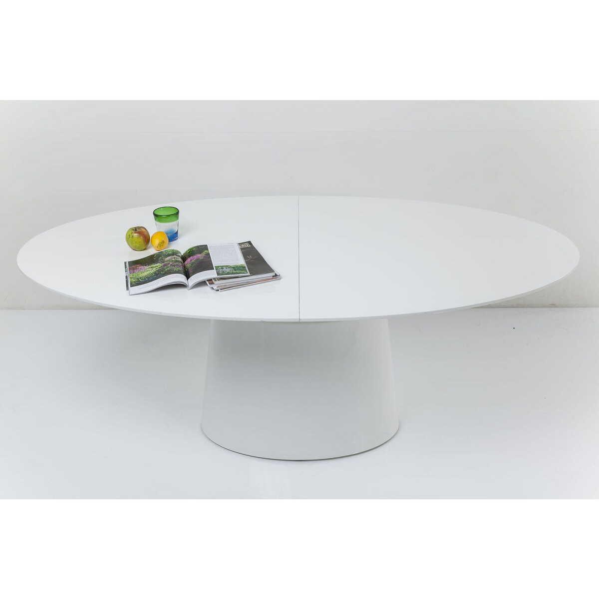 KARE Design Tavolo allungabile Benvenuto White 200(50)x110cm  