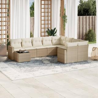 VidaXL set divano da giardino Polirattan  