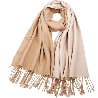 Only-bags.store  Kaschmirschal übergroß Pashmina große warme Schals wickelt 2-tone für Herbst Winter 