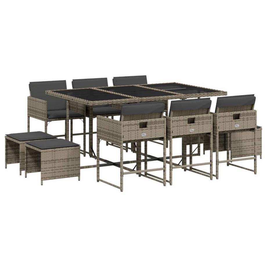 set da pranzo da giardino Polirattan