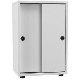 VCM Armoire de bureau Livres Classeurs Meuble de bureau Armoire Ulas 2 portes coulissantes  