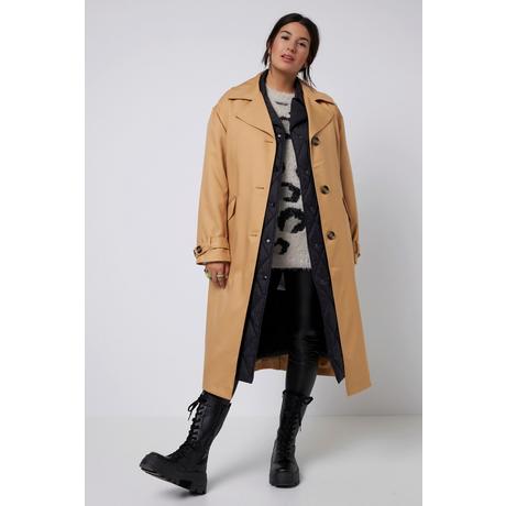 Studio Untold  2-in-1 Trenchcoat mit Steppweste, oversized, Reverskragen, Langarm 