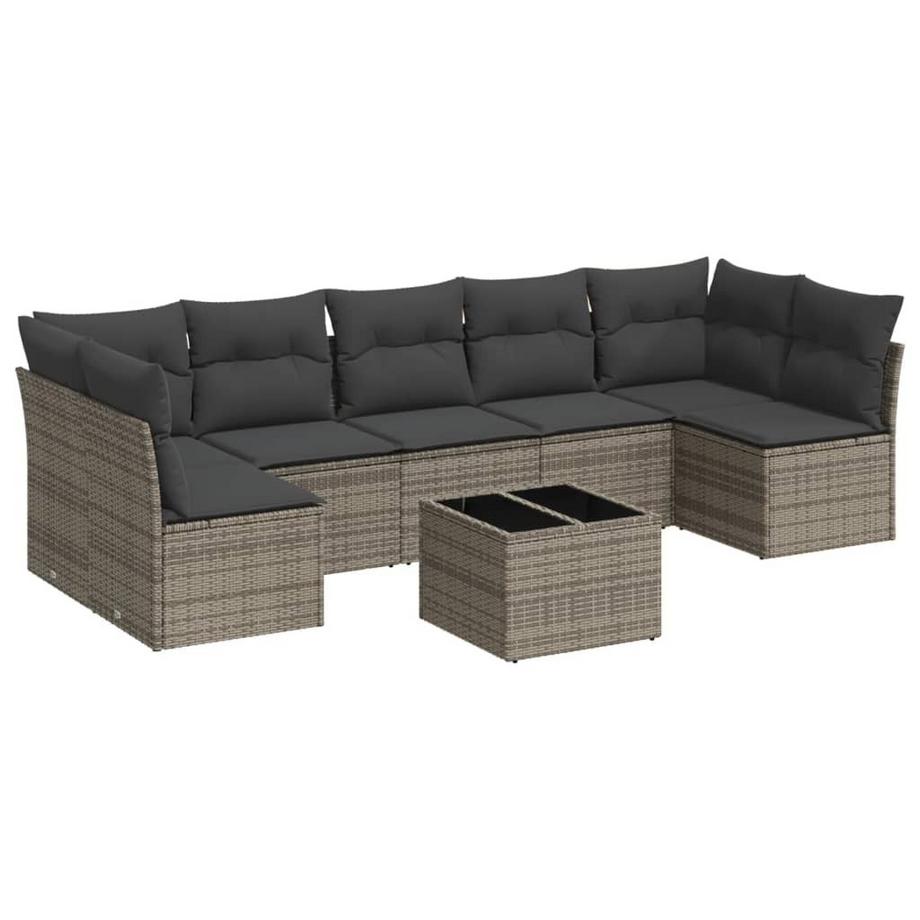 set divano da giardino Polirattan