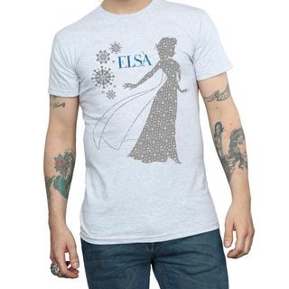 Disney Frozen Elsa Silhouette Flocon de Neige T-Shirt  
