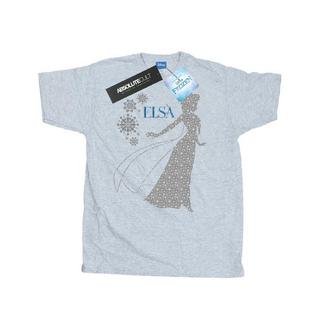 Disney Frozen Elsa Silhouette Flocon de Neige T-Shirt  