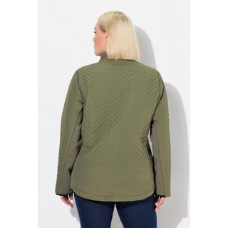 Ulla Popken  Steppjacke, Strickeinsätze, Stehkragen, Zipptaschen 