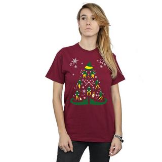 Elf Weihnachtsbaum Relaxed Fit T-Shirt  
