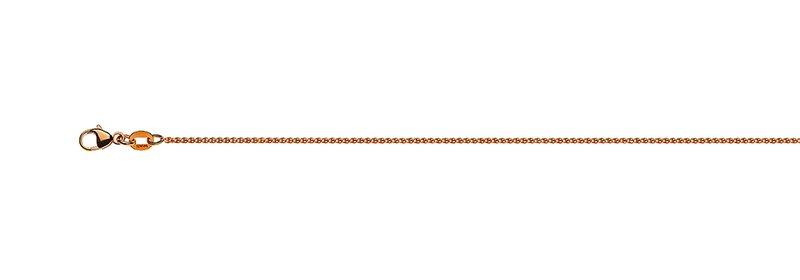 MUAU Schmuck  Collier Zopf Rotgold 750, 1.2mm, 55cm 