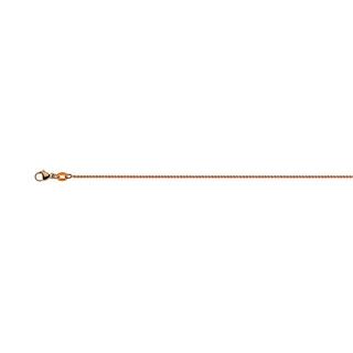 MUAU Schmuck  Collier Zopf Rotgold 750, 1.2mm, 55cm 