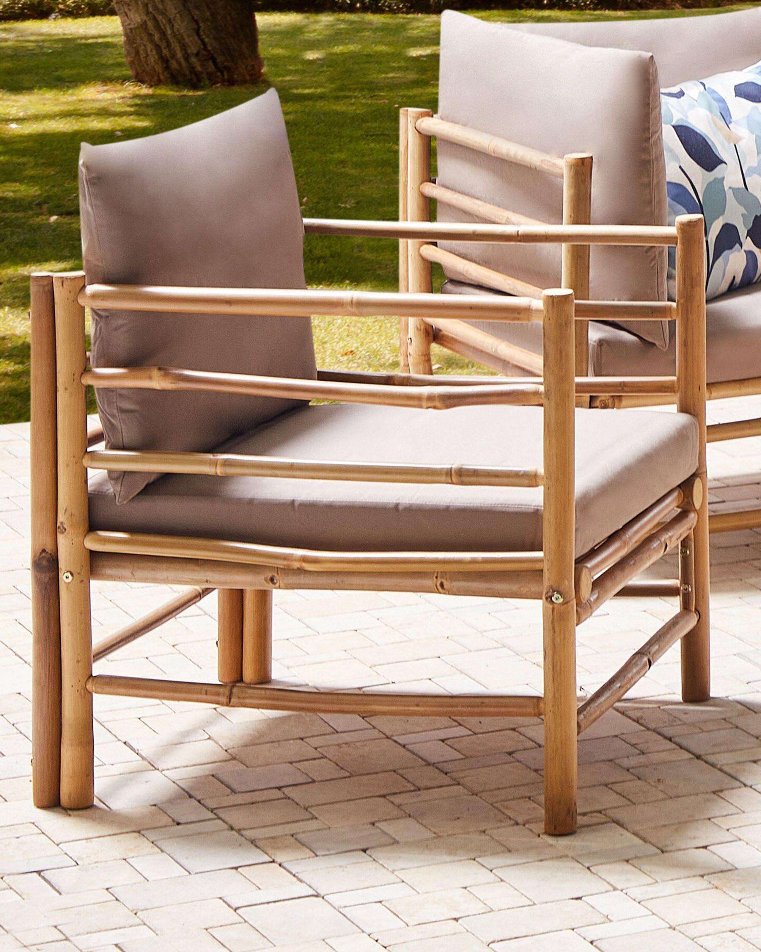 Beliani Chaise de jardin en Bambou Boho CERRETO  