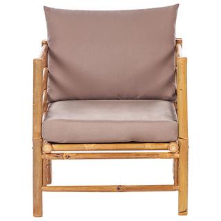 Beliani Chaise de jardin en Bambou Boho CERRETO  